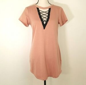 Ultra Flirt Apricot Long Top/Dress Size Medium